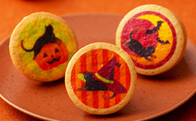 ハロウィンサンドクッキー3枚入
